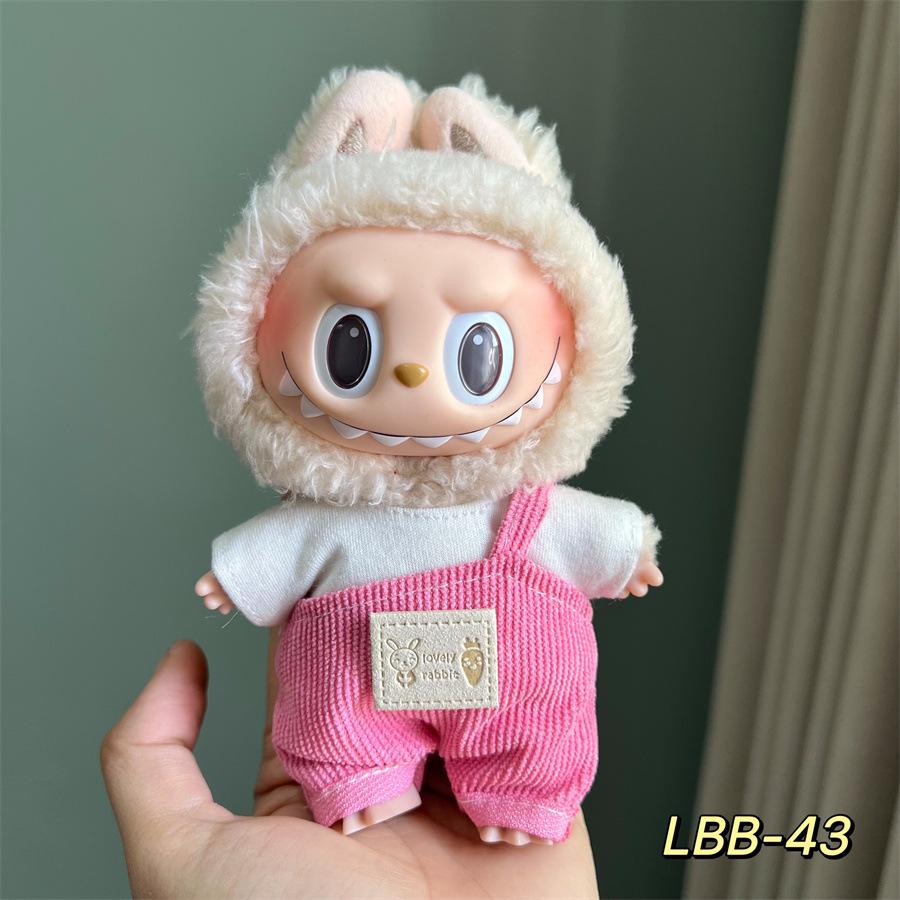 (No Doll)17cmLabubu Doll Clothes Figurines Can Be Worn and Dressed As Plush Toy Clothes