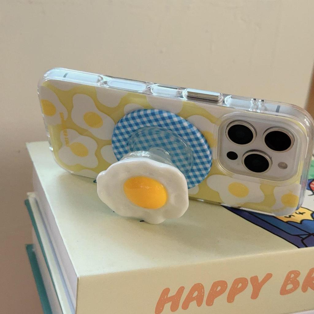 Creative Fried Egg Magnetic Phone Case for iPhone 16 Pro Max - High-Grade Protective Cover