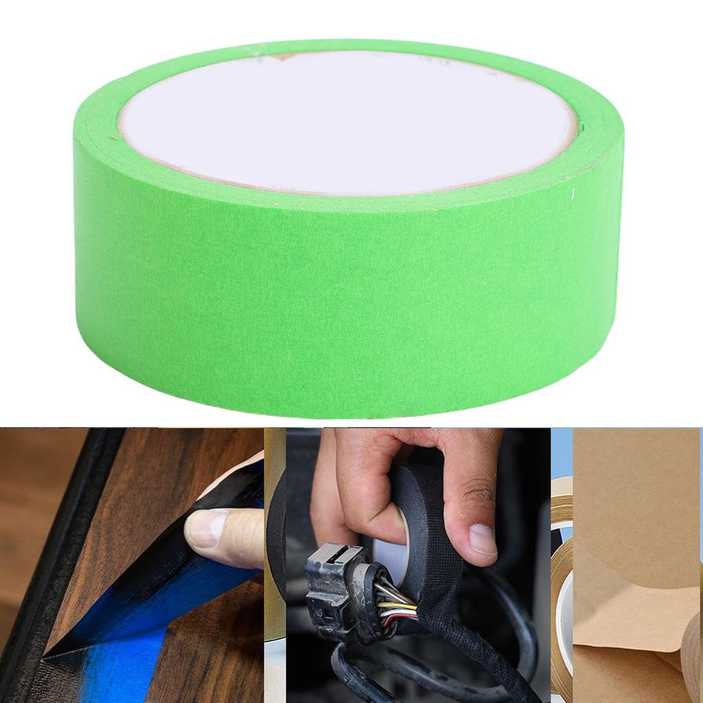 3Pcs Painters Tape Adhesive Masking for Car Painting Manual Grouting Decoration Tool Easy Removal 35mm 20m