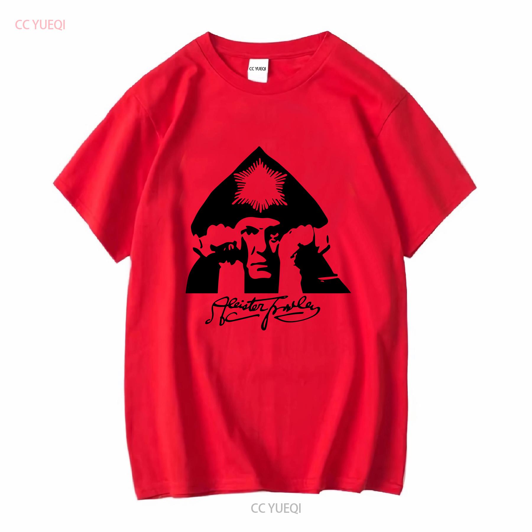 Aleister Crowley T Shirt vintage Washed Stylish Casual Top For Everyday Wear graphic Soft Unisex Comfortable designer clothes S