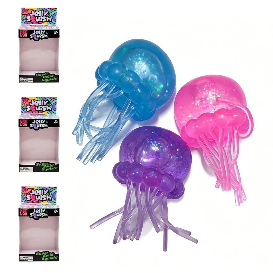 Cute Nee Doh Octopus Squishy Toy - Waterproof Jelly Hops Fidget Water Play Sensory Toy for Boys And Girls Great Gift Idea