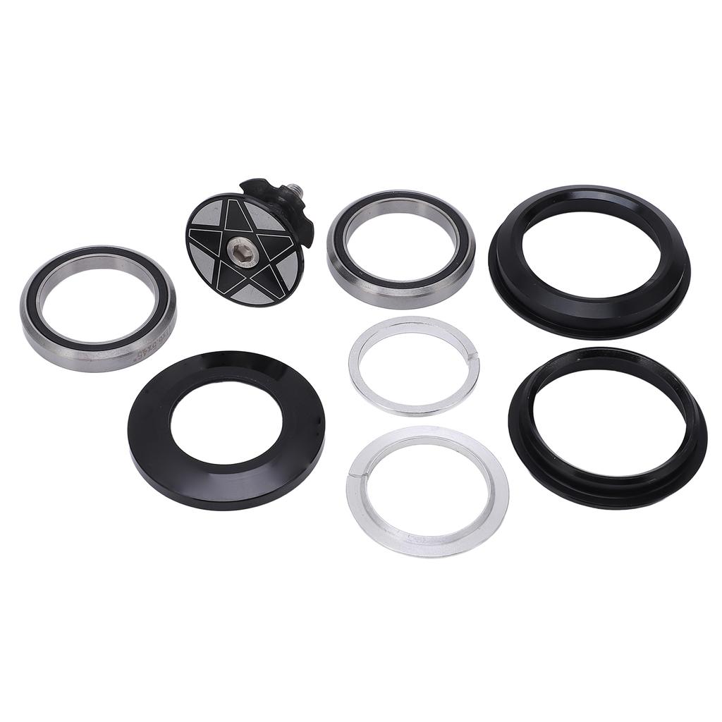 Bike Headset Bearings CNC Process Low Noise Rust Proof Road Bike Double Sealed Bearing Headset for 44‑50.6mm Frame
