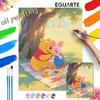 Winnie the Pooh and Piglet Digital Oil Painting Art Kit Hand Painted Home Decor
