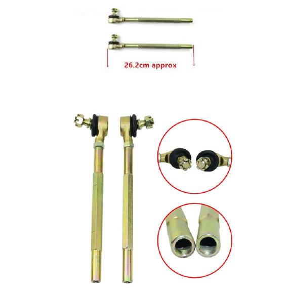Complete Set 270mm Go Kart Steering Wheel Assembly Tie Rod Rack