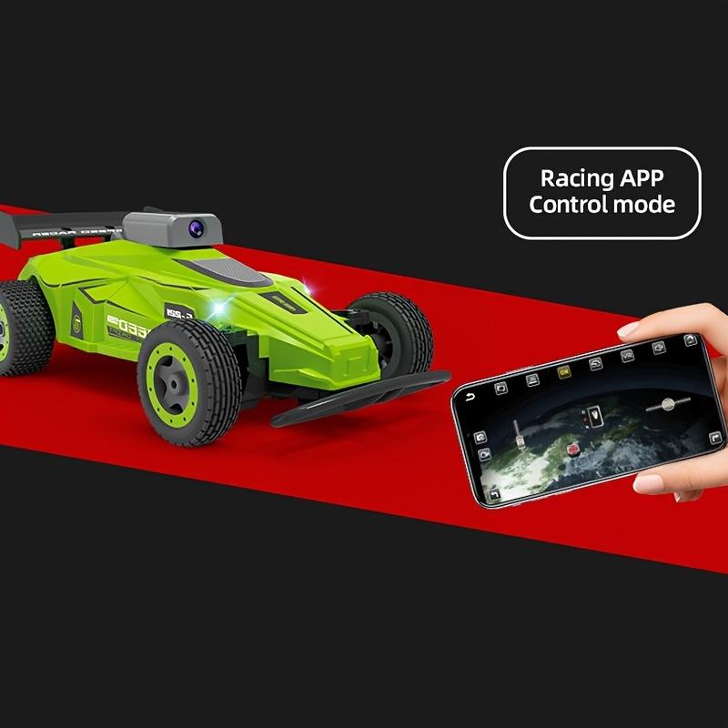 2.4GHz Remote Control Racing Car with Camera, LED Lights, Boxed Set Includes Controller Battery Charging Cable
