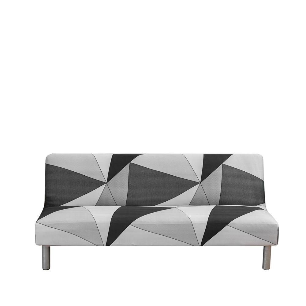 

Чехол для раскладного дивана-кровати без подлокотника, эластичный, декоративный, для сидения, для мебели, для дивана, для гостиной, с принтом «Листья» S(120-150cm)