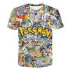 Bandai 2026 Japanischer Anime "Pok É Mon" Zeichentrick Kurzarm Pikachu Zeichentrick Eltern-Kind Atmungsaktiv Schnelltrocknend T-Shirt Oberteil