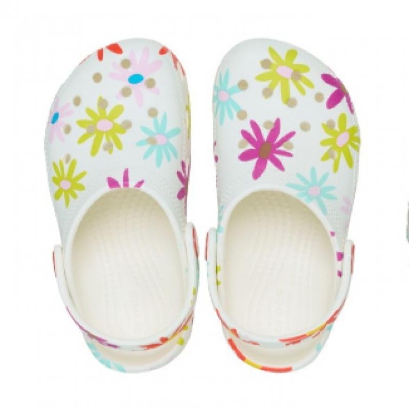 Crocs Children S ShoeS claSSic Crafted daiSy clogS Toddler Chalk 211584 0wv
