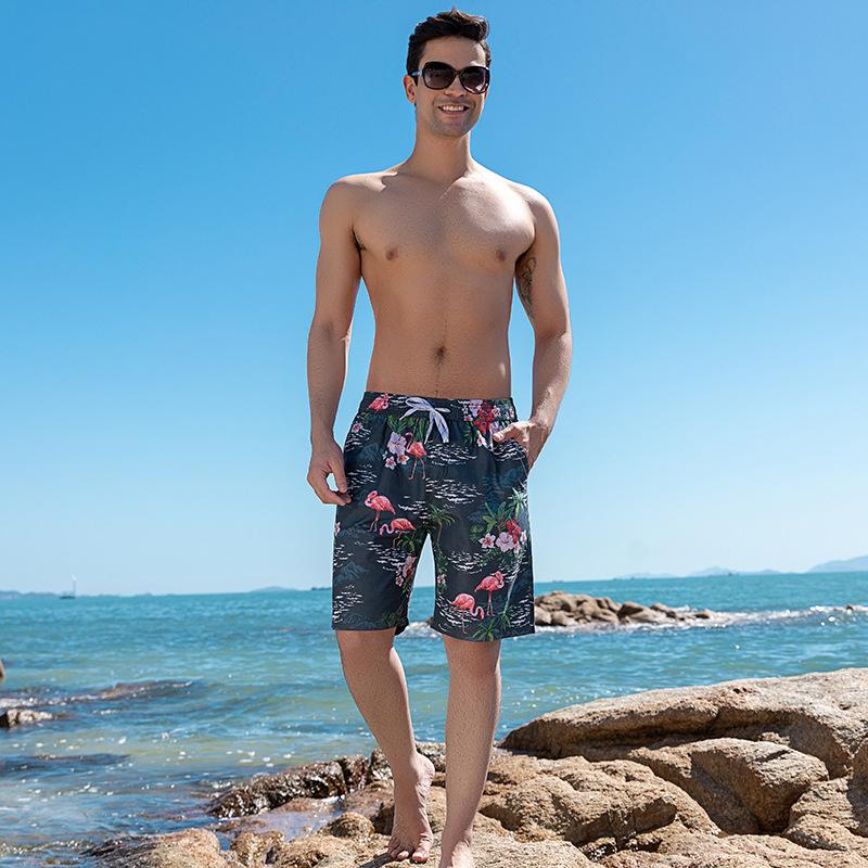 Beach Pants Men'S Shorts New Casual Summer Pants Men'S Pants Loose Large Size Five Points Trend Beach Pants Thin