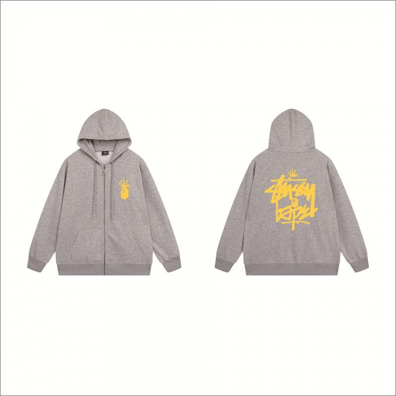 Stu Print Kapuzenpullover Langarm Herren Damen Winter Freizeit Übergroß Pullover