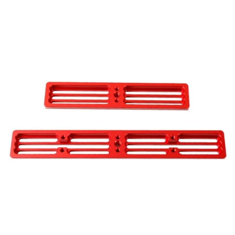 Angeleyes 180mm Length 180x6.5mm Bar Shaped Hole Dovetail Board Can Through M6 1/4 Inches Screws Black & Red Color