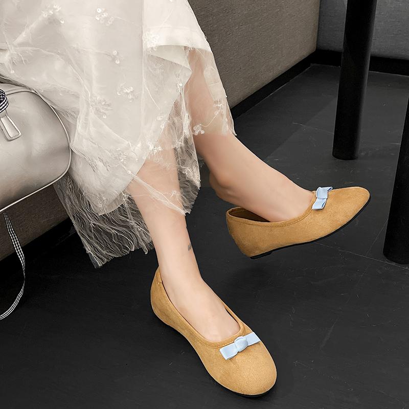 Fashion 2025 New Spring Autumn Slip On Women Ballet Flat Shoes Fashion Shallow Butterfly-knot Ladies Comfort Soft Sole Mary Jane Shoes