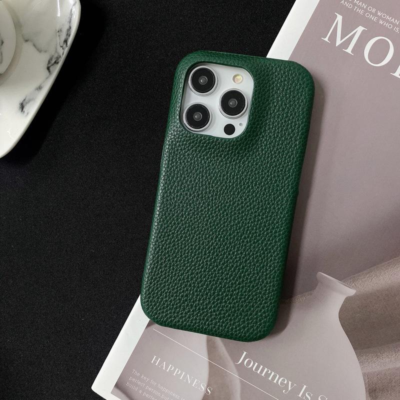 

Полуобернутый узор личи, Подходит для чехла для телефона Apple 15promax, IPhone14 Противоударный 13 Креативный женский кожаный чехол iPhone 15 Pro max 6.7 inch