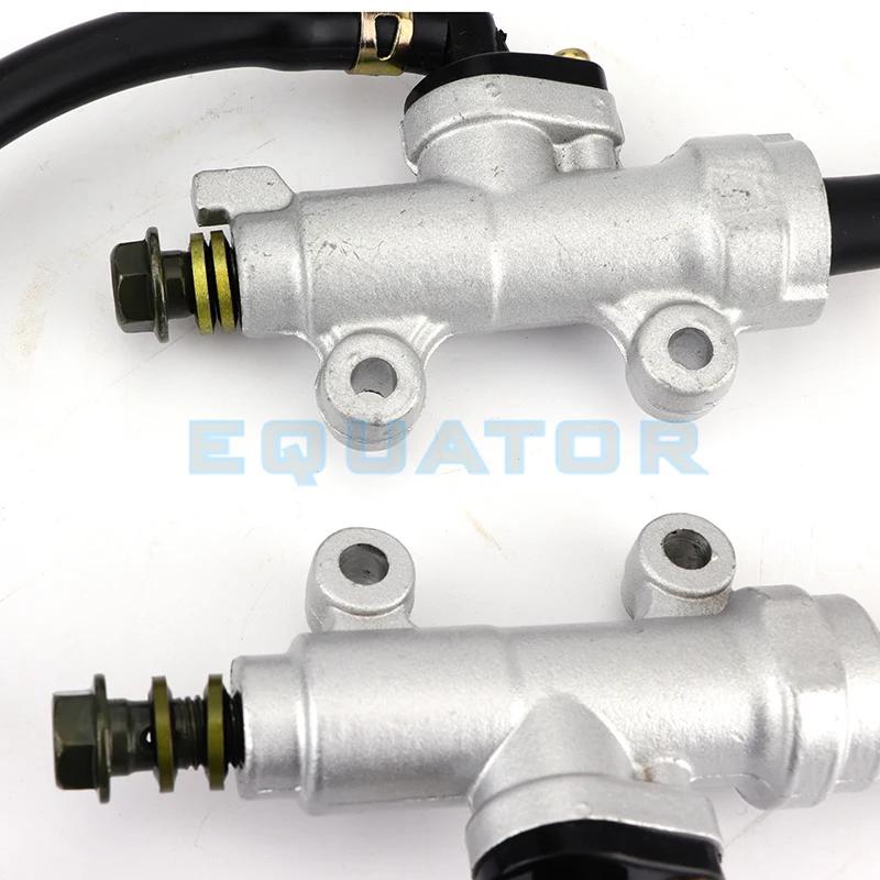 45mm Silver Rear Foot Brake Master Cylinder Pump Quad ATV Hydraulic With Reservoir For Pit Dirt Bikes Motorcycle