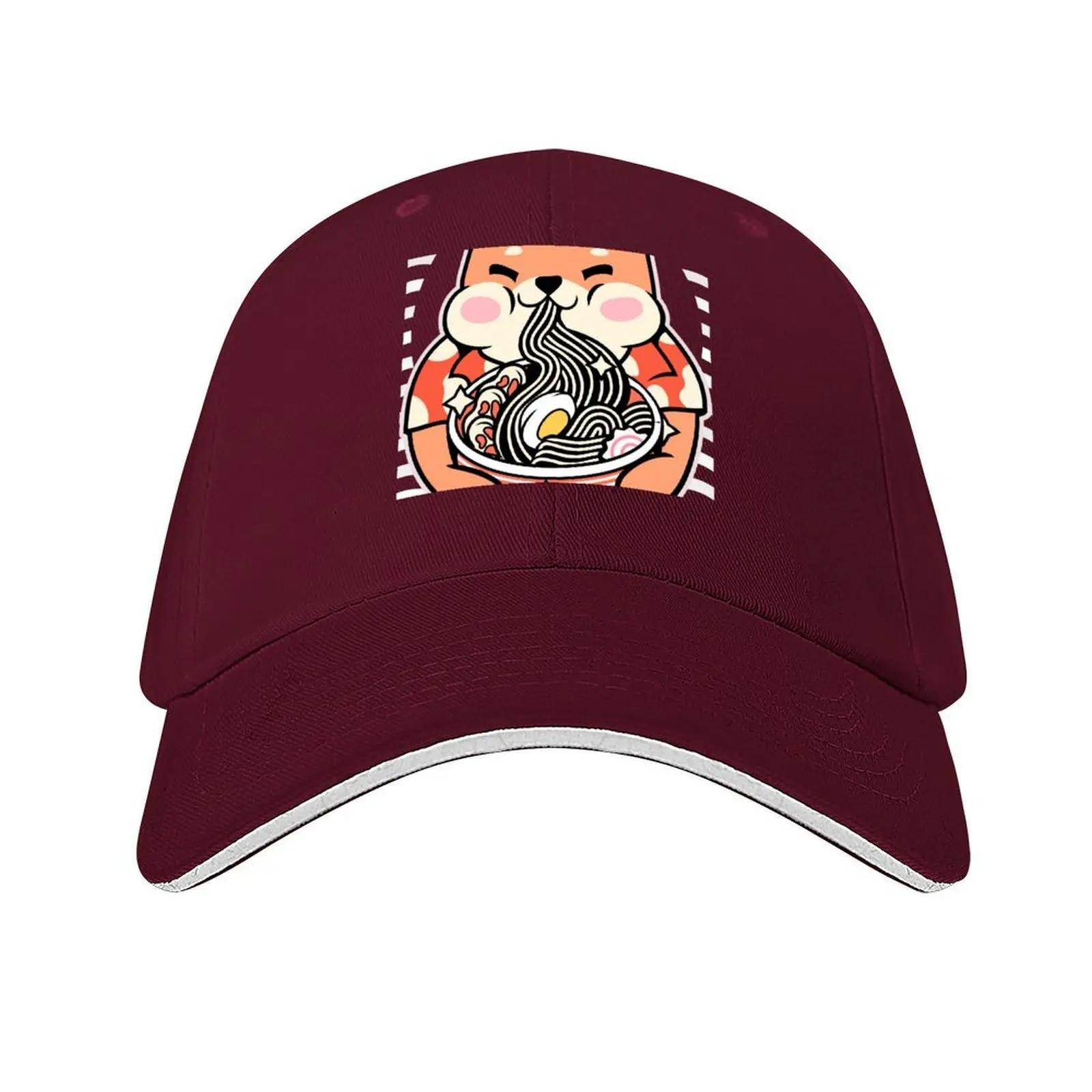 Shiba noodles Baseball Cap Trucker Cap Golf Wear Winter hat golf hat genuine Women Caps Unisexs