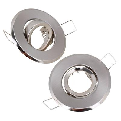 10-2 Stücke MR11 Silber Durchmesser 70mm Chrom Poliert Leuchte Lampenfassungen Deckenstrahler Downlights Einbau