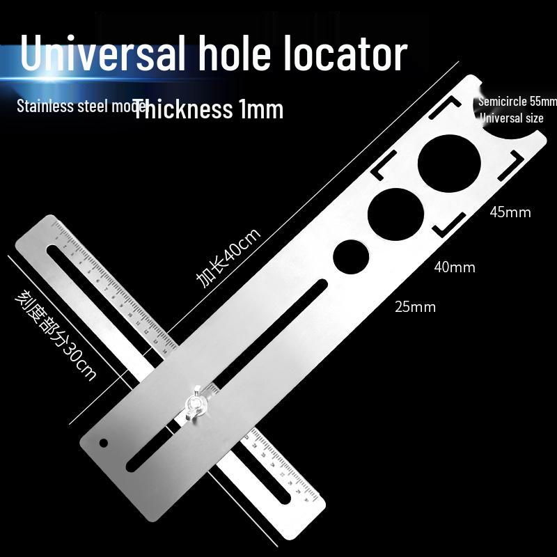 Adjustable Stainless Steel Tile Hole Locator and Punch Tool