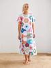 2025 European-American Casual Linen Lace Tie-up Dress