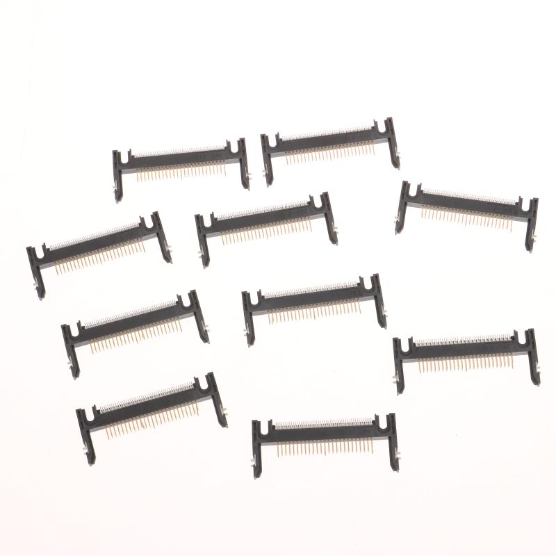 5Pcs 50Pin Arm Length 19.0 Patch Card Slot Connector On Cf Card Holder Board Black/Coffee
