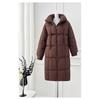 Winter New Loose Thick Cotton-padded Jacket Women's Extended Thick Bread Coat Cotton-padded Jacket Coat.