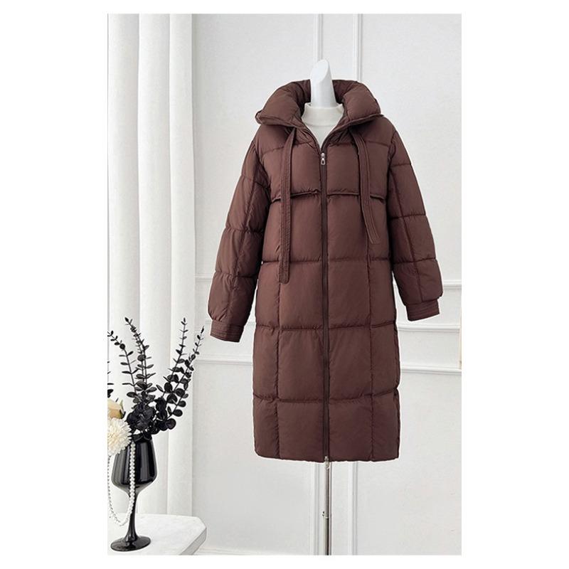 Winter New Loose Thick Cotton-padded Jacket Women's Extended Thick Bread Coat Cotton-padded Jacket Coat.