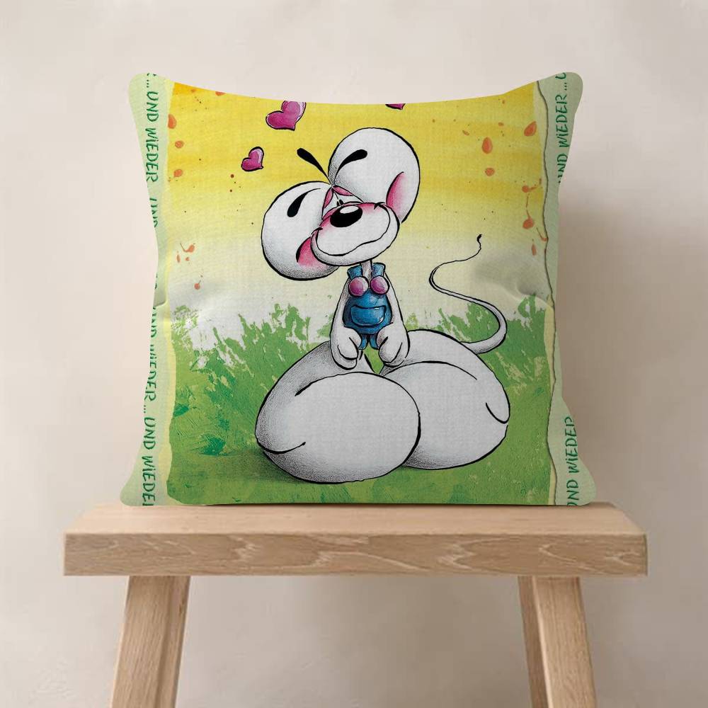 Cartoon DDiddl love cute kawaii Personalized Pillow Cover Kids Bedroom Wild Party Decor Pillowcase kid Birthday shower Gift