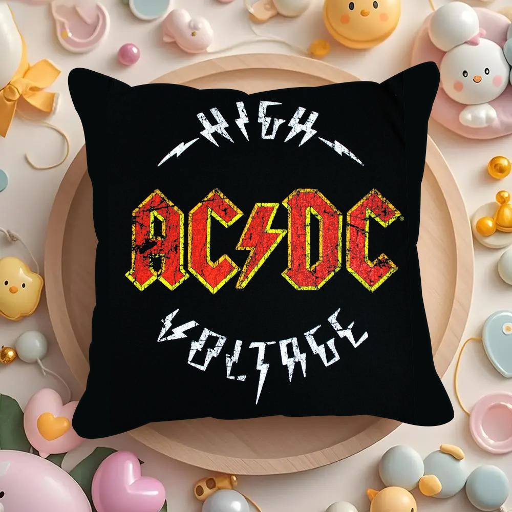 Hot AC-DC Rock Band  Pillowcases cushion covers living room sofas home decor gifts