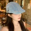 Y2k Forward Hat Cloth Artist Hat Casual Newsboy Hat  Women