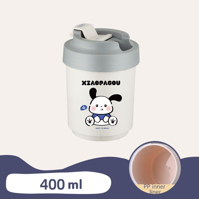 

380/480 мл Кружка для воды из нержавеющей стали Мультяшный кошачий узор Бутылка для кофе и воды Для напитков Кофейный тамблер для чая Вакуумные кружки