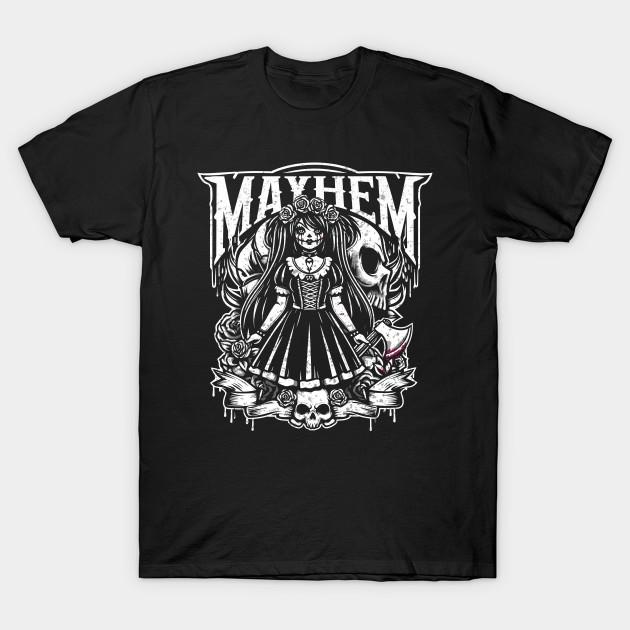 

Men Black Print T-shirt Mayhem No-Cut Transfer Paper Print Cotton Tshirt - Men s Summer Cotton Graphic Tee 5XL різнокольоровий