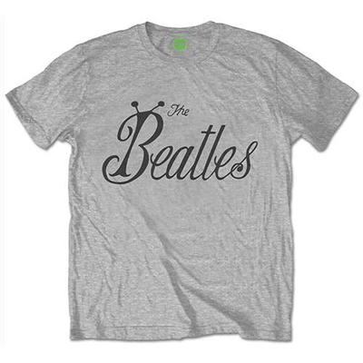 Beatles Gri Böcek Logosu Unisex Tişört