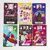 9*6cm Back To The 80's Lenormand Deck Gedruckt auf 350GSM doppelt geprägtem Karton 36 Stk. Lenormandkarten + 2 Spezialkarten