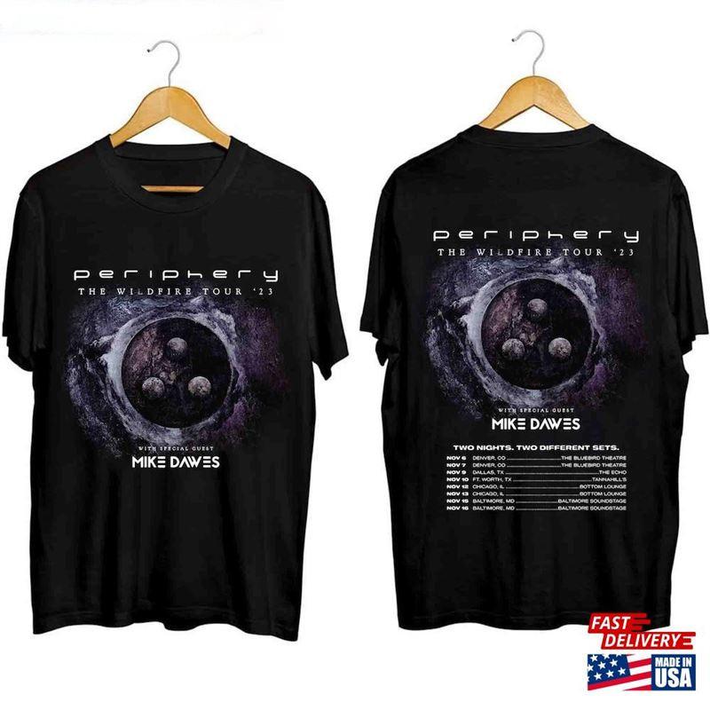 Periphery Band The Wildfire Tour 2026 Black T-shirt Cotton FM47 S