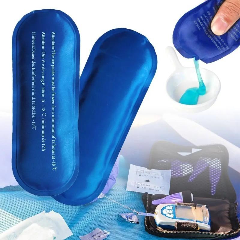 1pc Reusable Diabetic Insulin Cooling Bag Cold Gel Ice Pack Protector Pill Refrigerated Ice Pack Cooler Organizer Travel Case