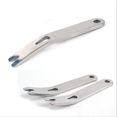 1PC EDC Pocket Tool, Mini Pocket Edition Stainless Steel Crowbar, Crank Scraper, Winder Staple Keychain