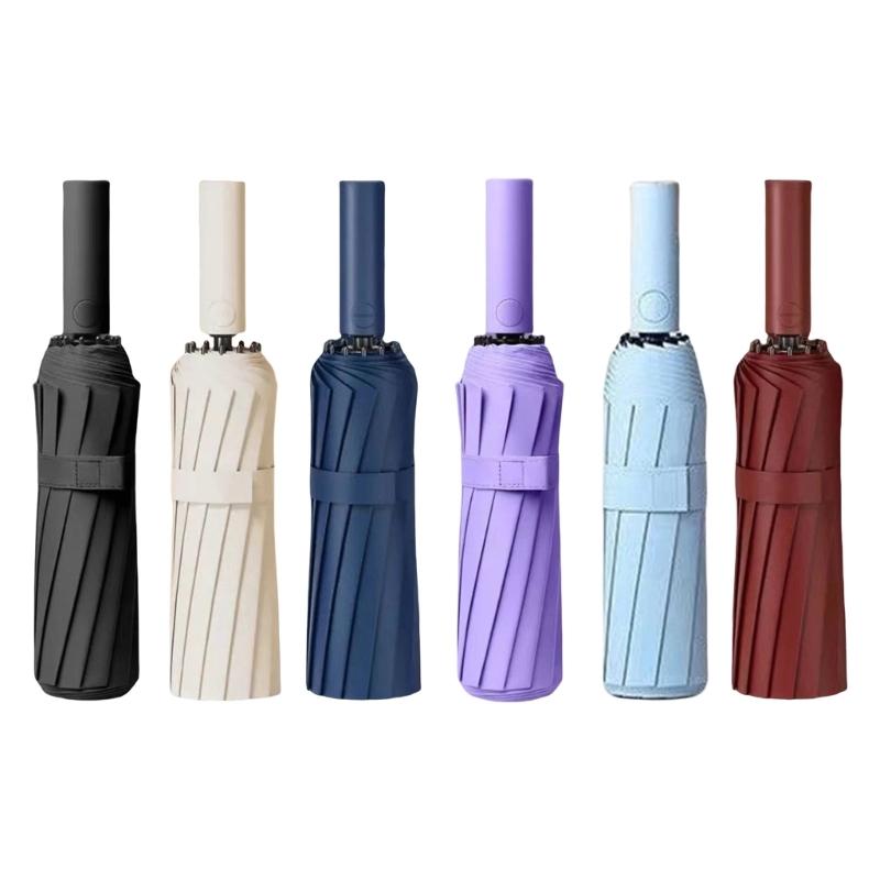 Auto Open/Close Umbrella with 60 Ribs for Comfortable Handle For Sun and Rain Multiple Purpose