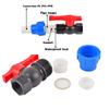 Plast PE Kranvatten Bevattningsvattenrör Snabbkoppling Ventil Invändig gänga till Rör 20mm 25mm 32mm 40mm 50mm 63mm