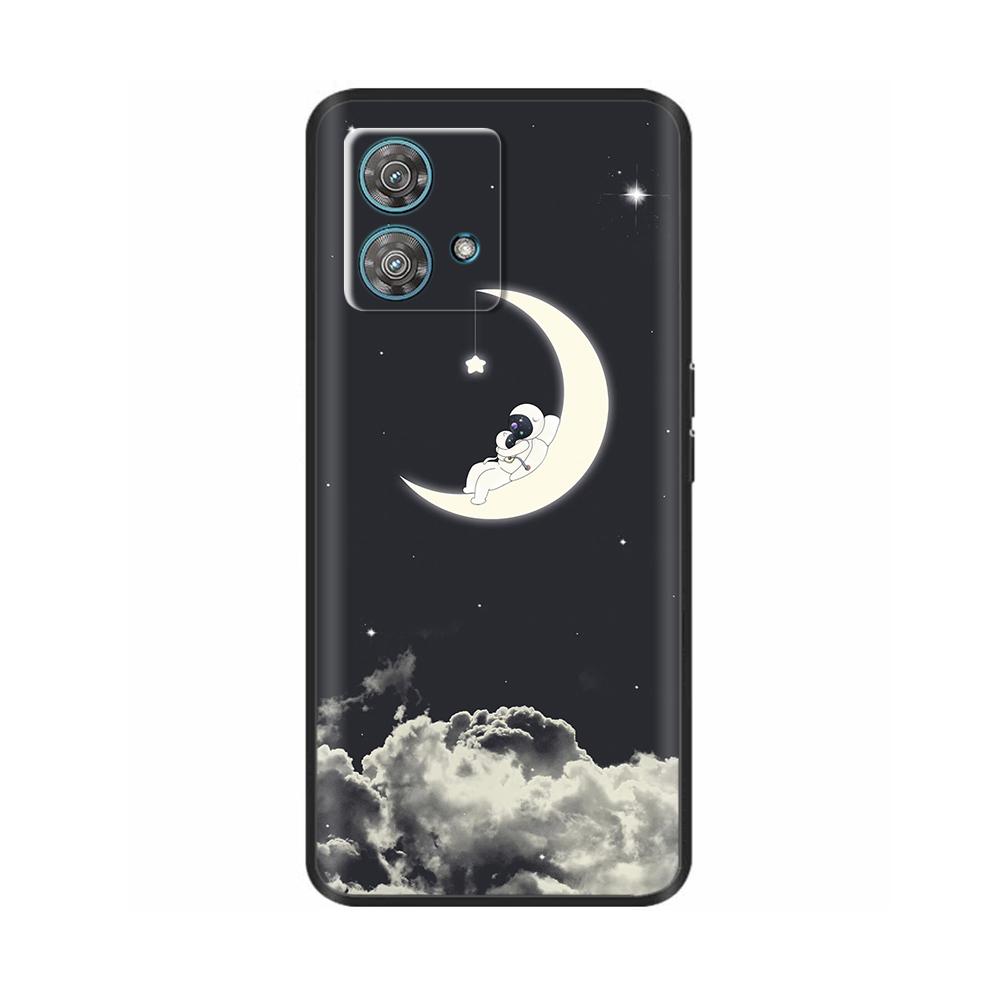For Motorola Moto Edge 40 Neo Case Soft Silicone Flower Phone Back Cover For Motorola Edge 40 5G Cases Edge40 Neo Coque Fundas