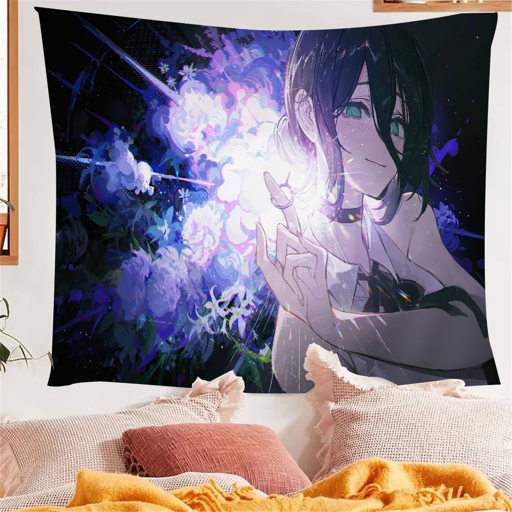 Classic Anime CChainsaw MMan Tapestry Wall Hanging Wall Hanging Bohemian Wall Tapestries Mandala Wall Hanging Sheets