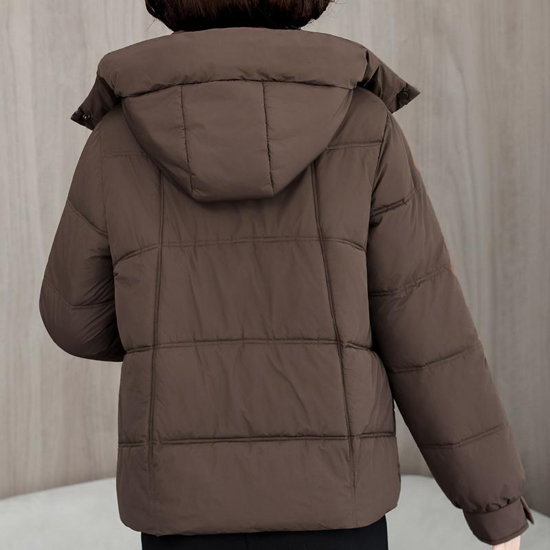 Plus Size L-5XL Middle Age Female Coat Winter Jackets Hooded Loose Thick Warm Women Parkas