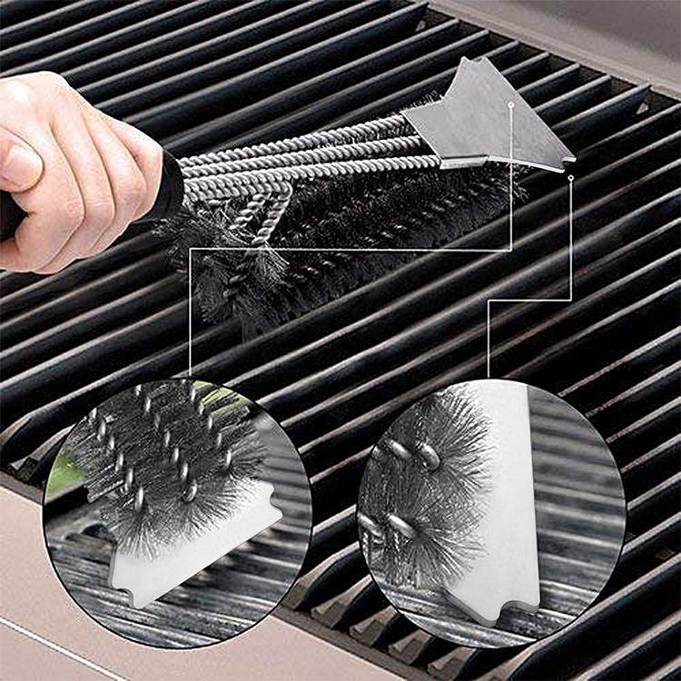 Stainless Steel BBQ Grill Cleaning Brush