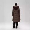 Down Jacket Women's Long Over-the-knee Fur Collar Waist Slim White Duck Down New Winter Coat