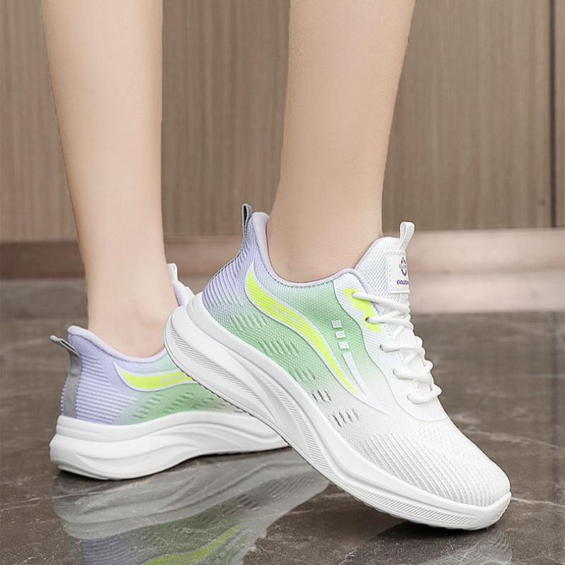 Jaro a Podzim Léto Mládež Móda Prodyšné Sportovní Volnočasové Měkká Podrážka Pohodlné Gradientní Barva Sportovní Dámská Obuv