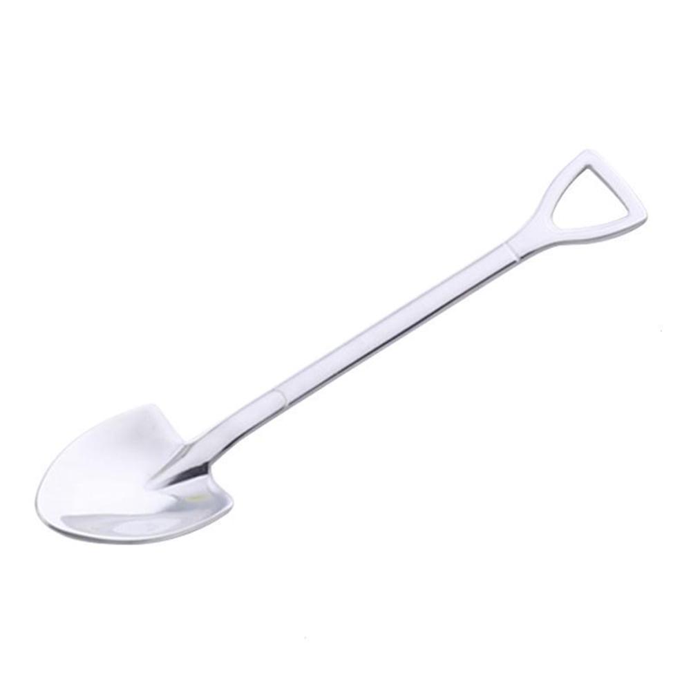 Buy Shovel Shaped Teaspoons Long Handle Stainless Steel Tableware