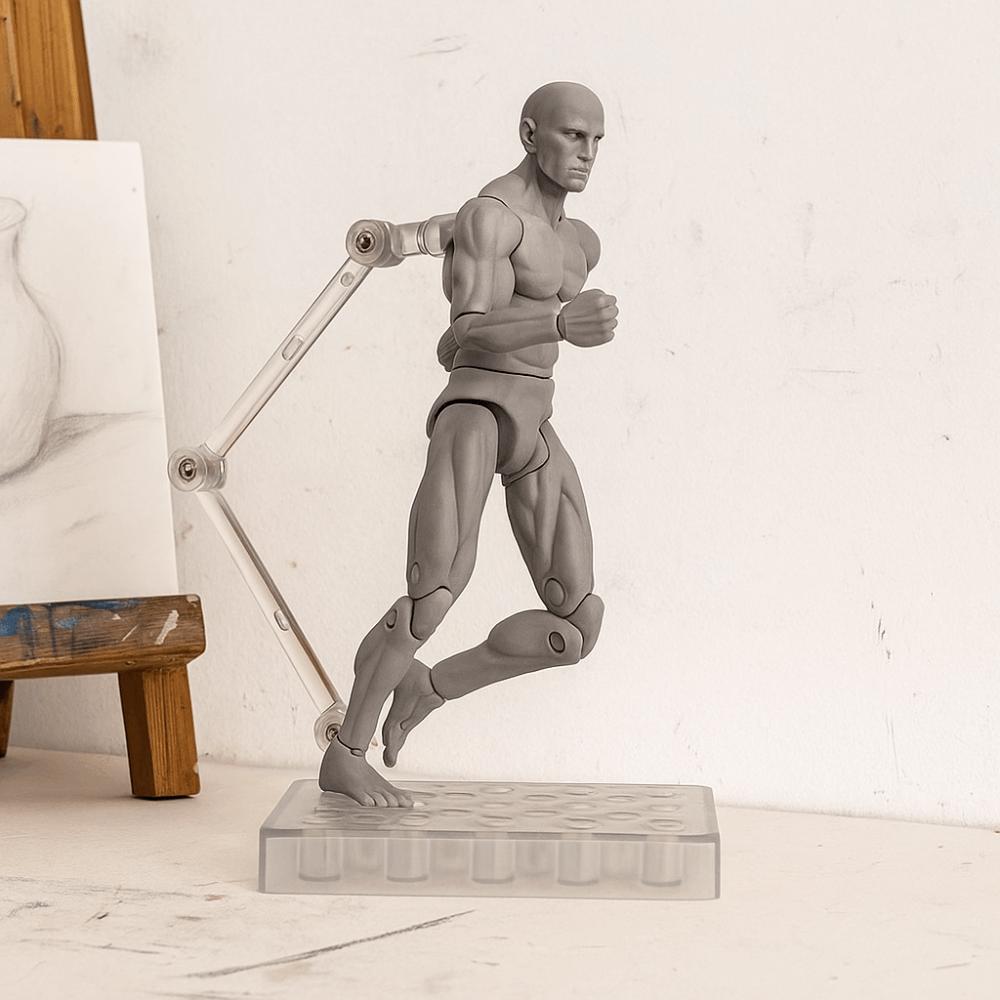 Action Figure Male Femalew Body Dolls Joints Movable 1/18 Scale Model Doll  Body Girl Toys