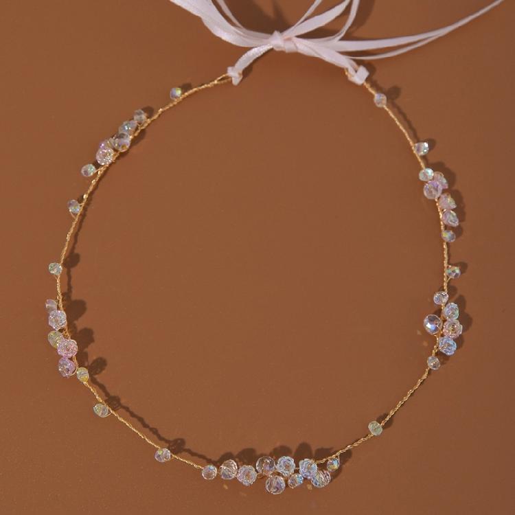 Stylish Crystal Encrusted Hairband Anti Slip Technology Fashionable Rhinestones Headband Suitable for Dynamic Movements