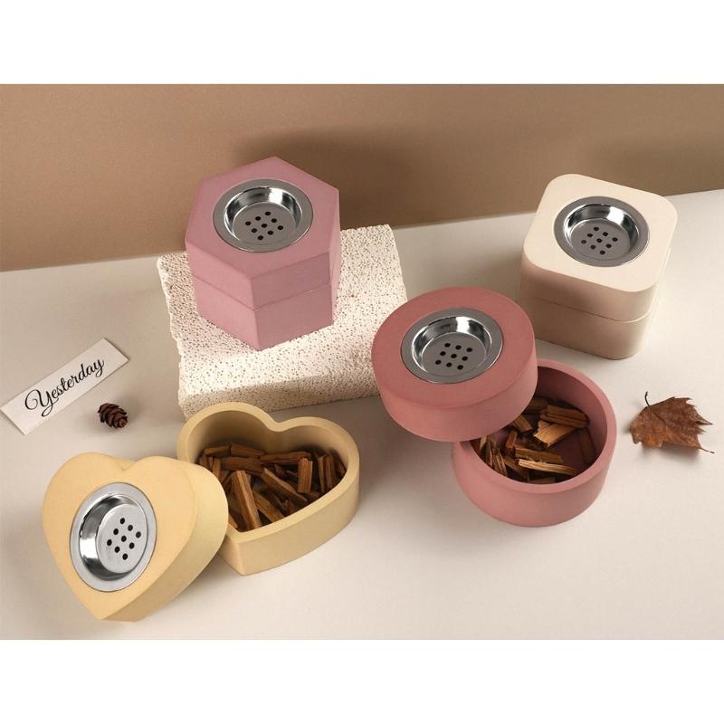 4 Sets Resin Case Molds Epoxy Resin Casting Molds for DIY Incenses Cone Holder