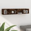 VidaXL Wall-mounted CD Shelf Smoked Oak 100x18x18 Cm Engineered Wood 826617