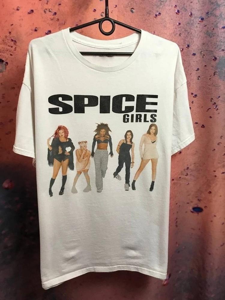 

Retro Pop Music Tee; 90s Spice Girls Inspired Vintage Band Style Unisex T-Shirt S