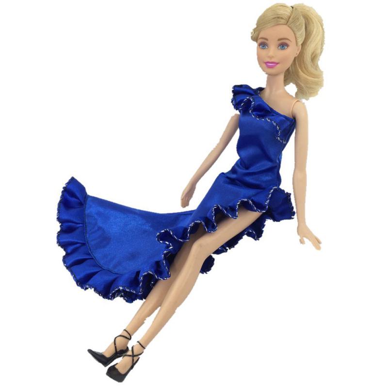 Fashion Ruffle Wedding Party Gown Mermaid Dresses Clothes for 30cm Doll Xmas Birthday Gift